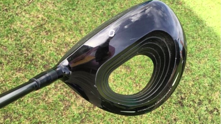 Are you allowed to use a driver with a hole in the club head?